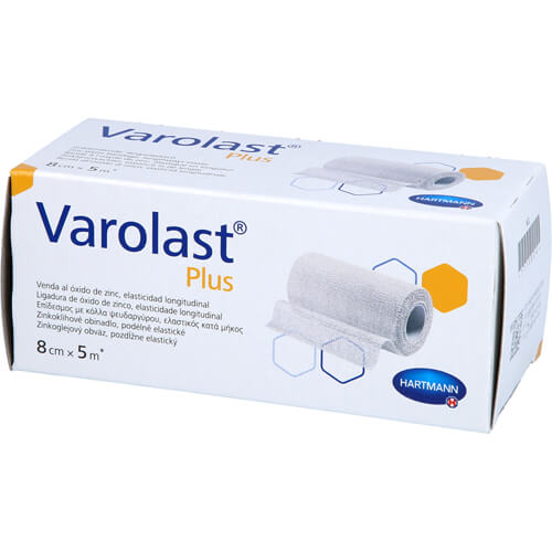 VAROLAST Plus Zinkleimbinde 8 cmx5 m VAROLAST Plus Zinkleimbinde 8 cmx5 m