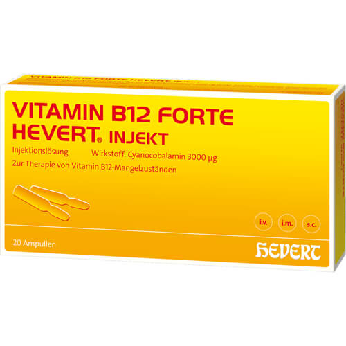 VITAMIN B12 FORTE Hevert injekt Inj.-Lsg.Amp. VITAMIN B12 FORTE Hevert injekt Inj.-Lsg.Amp.