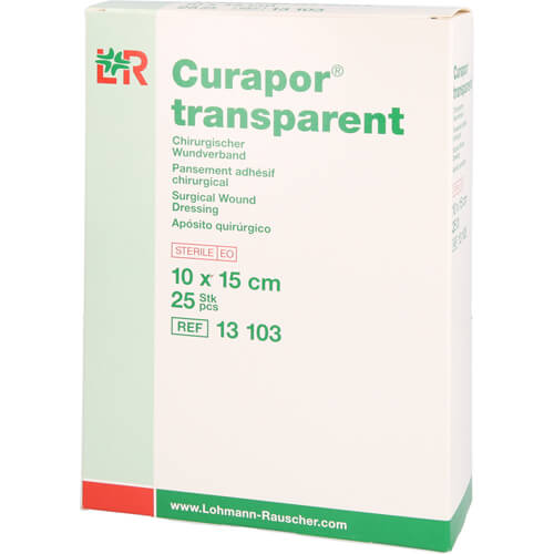 CURAPOR Wundverband steril transparent 10x15 cm CURAPOR Wundverband steril transparent 10x15 cm