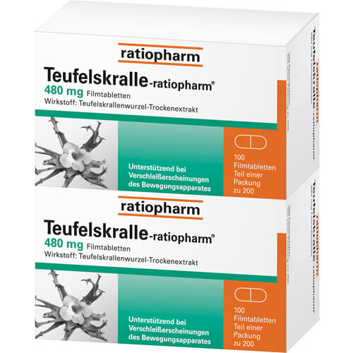 TEUFELSKRALLE-RATIOPHARM Filmtabletten TEUFELSKRALLE-RATIOPHARM Filmtabletten