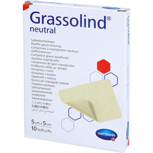 GRASSOLIND Salbenkompressen 5x5 cm steril GRASSOLIND Salbenkompressen 5x5 cm steril