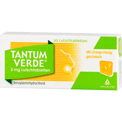 TANTUM VERDE 3 mg Lutschtabl.m.Orange-Honiggeschm. TANTUM VERDE 3 mg Lutschtabl.m.Orange-Honiggeschm.