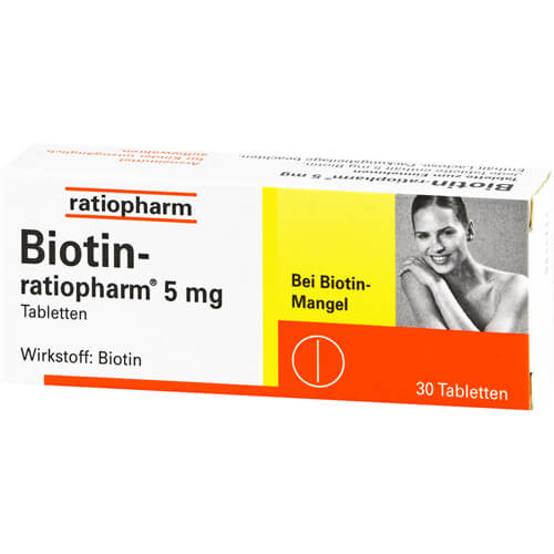 BIOTIN-RATIOPHARM 5 mg Tabletten BIOTIN-RATIOPHARM 5 mg Tabletten