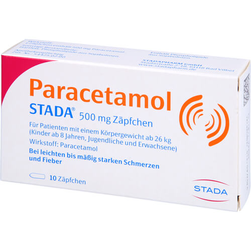 PARACETAMOL STADA 500 mg Zäpfchen PARACETAMOL STADA 500 mg Zäpfchen