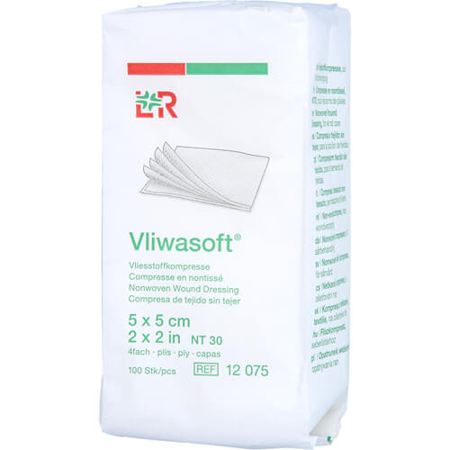 VLIWASOFT Vlieskompressen unsteril 5x5 cm 4l. VLIWASOFT Vlieskompressen unsteril 5x5 cm 4l.
