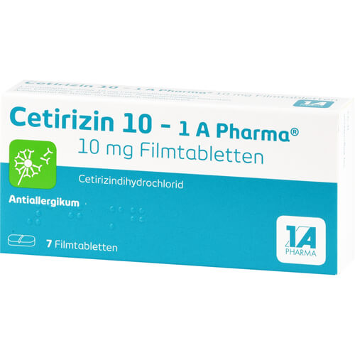 CETIRIZIN 10-1A Pharma Filmtabletten CETIRIZIN 10-1A Pharma Filmtabletten