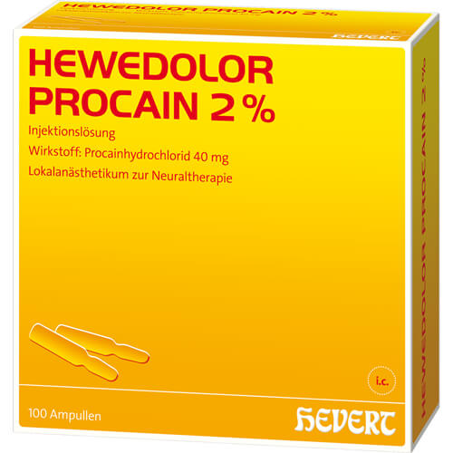 HEWEDOLOR Procain 2% Injektionslösung in Ampullen HEWEDOLOR Procain 2% Injektionslösung in Ampullen