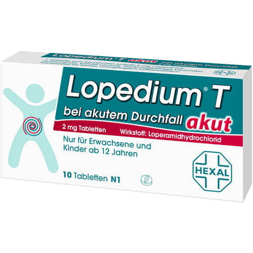LOPEDIUM T akut bei akutem Durchfall Tabletten LOPEDIUM T akut bei akutem Durchfall Tabletten