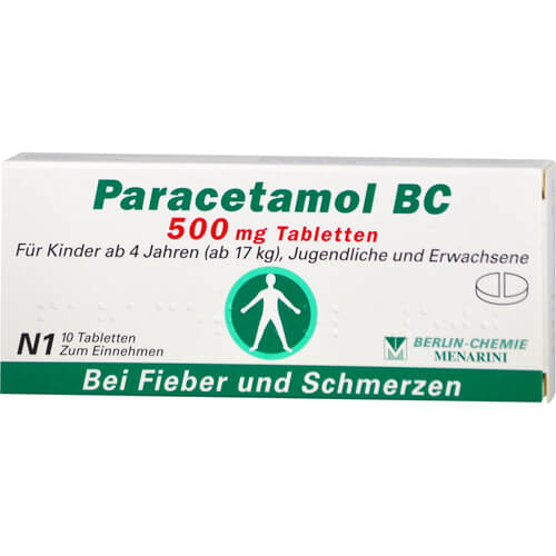 PARACETAMOL BC 500 mg Tabletten PARACETAMOL BC 500 mg Tabletten