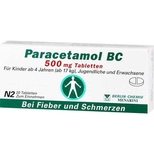 PARACETAMOL BC 500 mg Tabletten PARACETAMOL BC 500 mg Tabletten