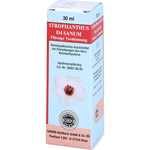STROPHANTHUS D 4 Sanum flüssige Verdünnung Tropfen STROPHANTHUS D 4 Sanum flüssige Verdünnung Tropfen