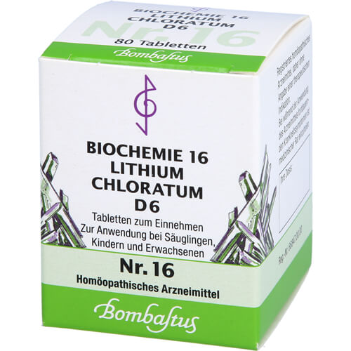BIOCHEMIE 16 Lithium chloratum D 6 Tabletten BIOCHEMIE 16 Lithium chloratum D 6 Tabletten