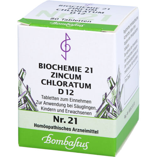 BIOCHEMIE 21 Zincum chloratum D 12 Tabletten BIOCHEMIE 21 Zincum chloratum D 12 Tabletten