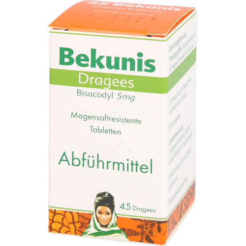 BEKUNIS Dragees Bisacodyl 5 mg magensaftres.Tabl. BEKUNIS Dragees Bisacodyl 5 mg magensaftres.Tabl.