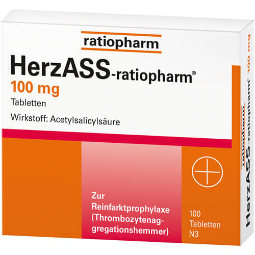 HERZASS-ratiopharm 100 mg Tabletten HERZASS-ratiopharm 100 mg Tabletten