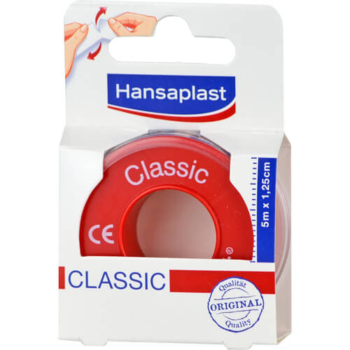 HANSAPLAST Fixierpfl.Classic 1,25 cmx5 m HANSAPLAST Fixierpfl.Classic 1,25 cmx5 m