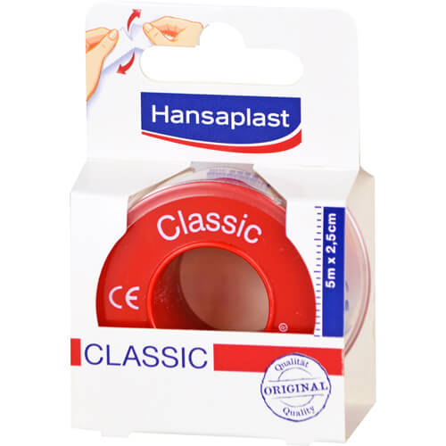 HANSAPLAST Fixierpfl.Classic 2,5 cmx5 m HANSAPLAST Fixierpfl.Classic 2,5 cmx5 m