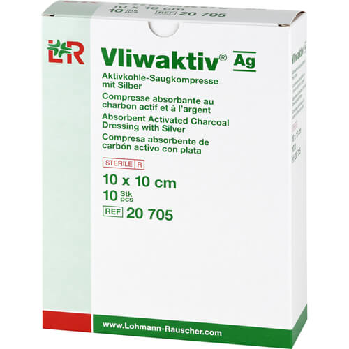 VLIWAKTIV AG Aktivkohle Saugkomp.m.Silber 10x10 cm VLIWAKTIV AG Aktivkohle Saugkomp.m.Silber 10x10 cm