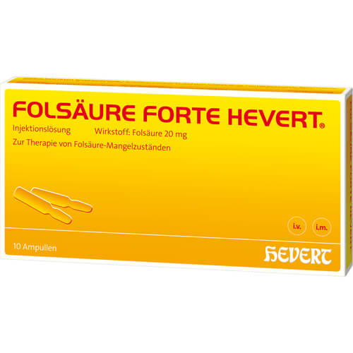 FOLSÄURE HEVERT forte Ampullen FOLSÄURE HEVERT forte Ampullen