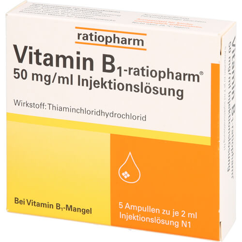 VITAMIN B1-RATIOPHARM 50 mg/ml Inj.Lsg.Ampullen VITAMIN B1-RATIOPHARM 50 mg/ml Inj.Lsg.Ampullen