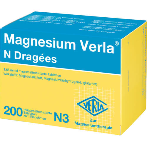 MAGNESIUM VERLA N Dragees MAGNESIUM VERLA N Dragees