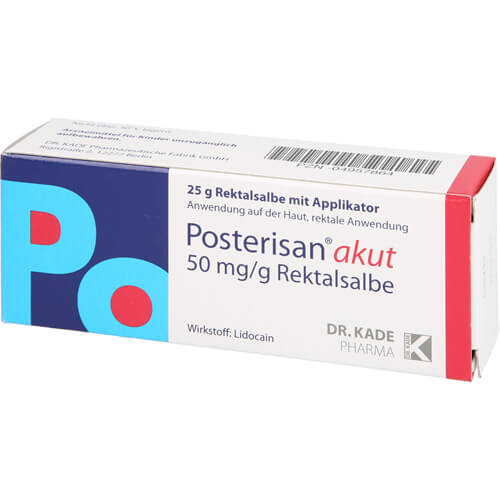 POSTERISAN akut 50 mg/g Rektalsalbe POSTERISAN akut 50 mg/g Rektalsalbe