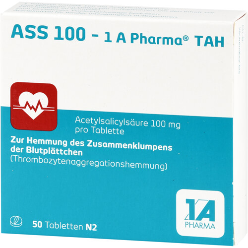 ASS 100-1A Pharma TAH Tabletten ASS 100-1A Pharma TAH Tabletten