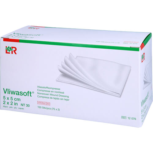 VLIWASOFT Vlieskompressen steril 5x5 cm 4l. VLIWASOFT Vlieskompressen steril 5x5 cm 4l.