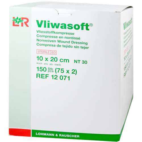 VLIWASOFT Vlieskompressen steril 10x20 cm 4l. VLIWASOFT Vlieskompressen steril 10x20 cm 4l.