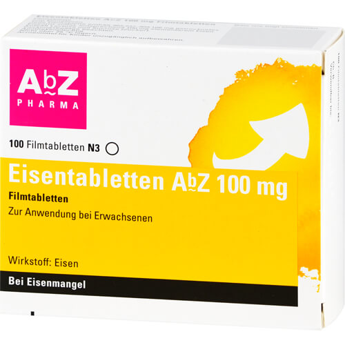 EISENTABLETTEN AbZ 100 mg Filmtabletten EISENTABLETTEN AbZ 100 mg Filmtabletten