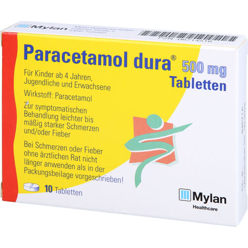 PARACETAMOL dura 500 mg Tabletten PARACETAMOL dura 500 mg Tabletten