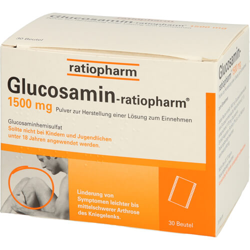 GLUCOSAMIN-RATIOPHARM 1500 mg Plv.z.H.e.L.z.Einn. GLUCOSAMIN-RATIOPHARM 1500 mg Plv.z.H.e.L.z.Einn.