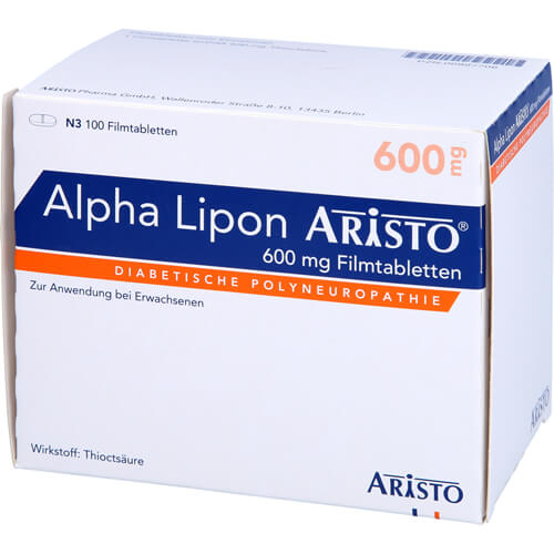 ALPHA LIPON Aristo 600 mg Filmtabletten ALPHA LIPON Aristo 600 mg Filmtabletten