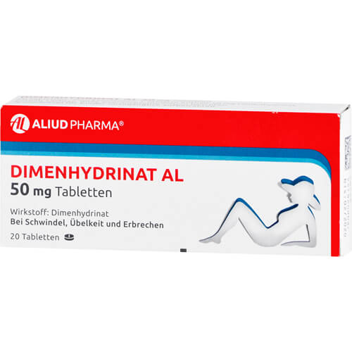 Dimenhydrinat AL 50 mg Tabletten bei Übelkeit und Erbrechen und Schwindel Dimenhydrinat AL 50 mg Tabletten bei Übelkeit und Erbrechen und Schwindel