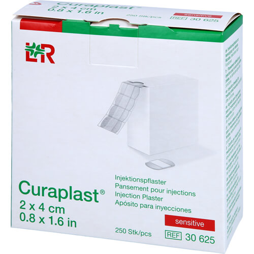 CURAPLAST Inj.-Pflaster sensitiv 2x4 cm CURAPLAST Inj.-Pflaster sensitiv 2x4 cm