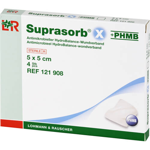 SUPRASORB X+PHMB HydroBalance Wundverb.5x5 cm SUPRASORB X+PHMB HydroBalance Wundverb.5x5 cm