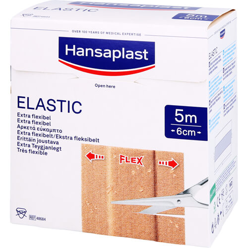 HANSAPLAST Elastic Pflaster 6 cmx5 m HANSAPLAST Elastic Pflaster 6 cmx5 m