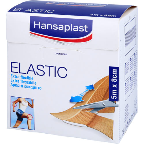 HANSAPLAST Elastic Pflaster 8 cmx5 m HANSAPLAST Elastic Pflaster 8 cmx5 m