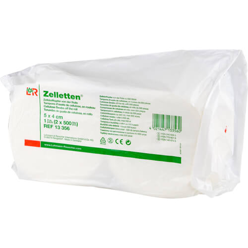 ZELLETTEN Tupfer 4x5 cm unsteril Rolle ZELLETTEN Tupfer 4x5 cm unsteril Rolle