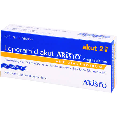 LOPERAMID akut Aristo 2 mg Tabletten LOPERAMID akut Aristo 2 mg Tabletten