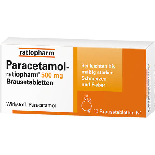PARACETAMOL-ratiopharm 500 mg Brausetabletten PARACETAMOL-ratiopharm 500 mg Brausetabletten