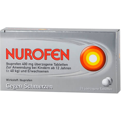 NUROFEN Ibuprofen 400 mg überzogene Tabletten NUROFEN Ibuprofen 400 mg überzogene Tabletten