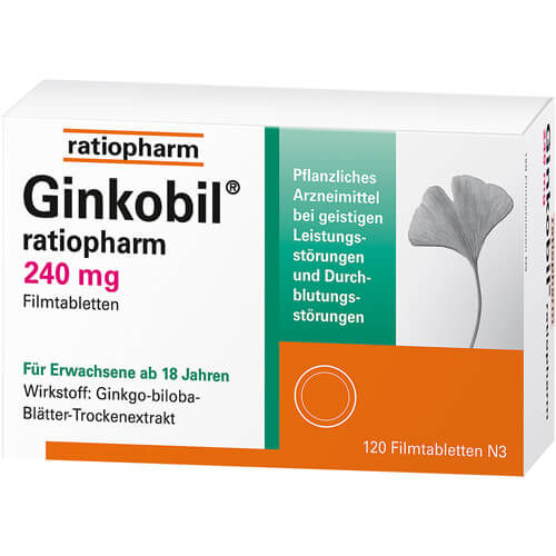 GINKOBIL-ratiopharm 240 mg Filmtabletten GINKOBIL-ratiopharm 240 mg Filmtabletten