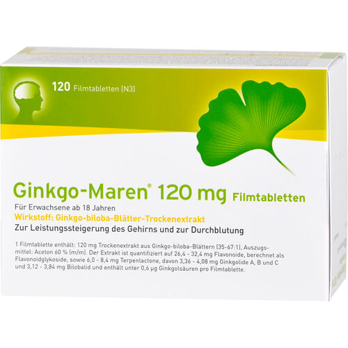 GINKGO-MAREN 120 mg Filmtabletten GINKGO-MAREN 120 mg Filmtabletten