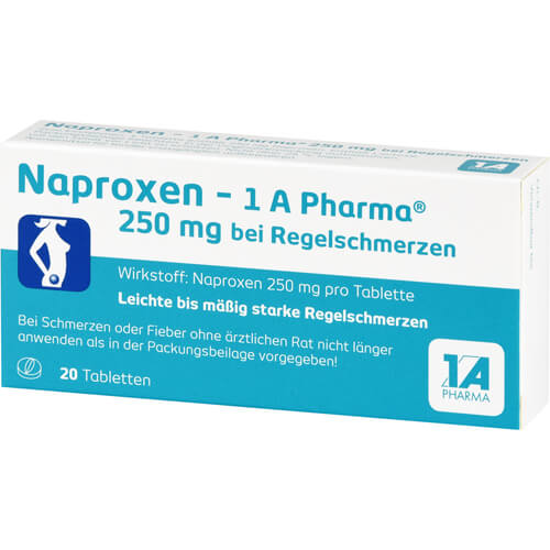 NAPROXEN-1A Pharma 250 mg b.Regelschmerzen Tabl. NAPROXEN-1A Pharma 250 mg b.Regelschmerzen Tabl.