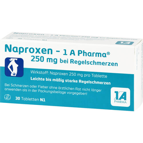 NAPROXEN-1A Pharma 250 mg b.Regelschmerzen Tabl. NAPROXEN-1A Pharma 250 mg b.Regelschmerzen Tabl.
