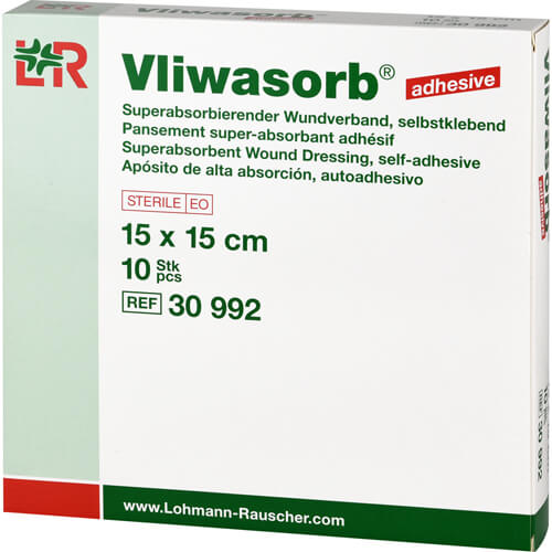 VLIWASORB adhesive superabso.Komp.sk.st.15x15 cm VLIWASORB adhesive superabso.Komp.sk.st.15x15 cm