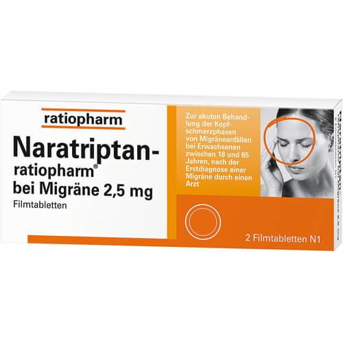 NARATRIPTAN-ratiopharm bei Migräne Filmtabletten NARATRIPTAN-ratiopharm bei Migräne Filmtabletten