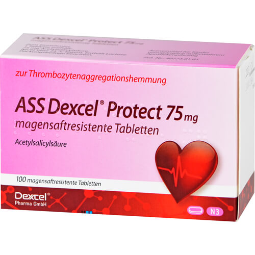 ASS Dexcel Protect 75 mg magensaftres.Tabletten ASS Dexcel Protect 75 mg magensaftres.Tabletten