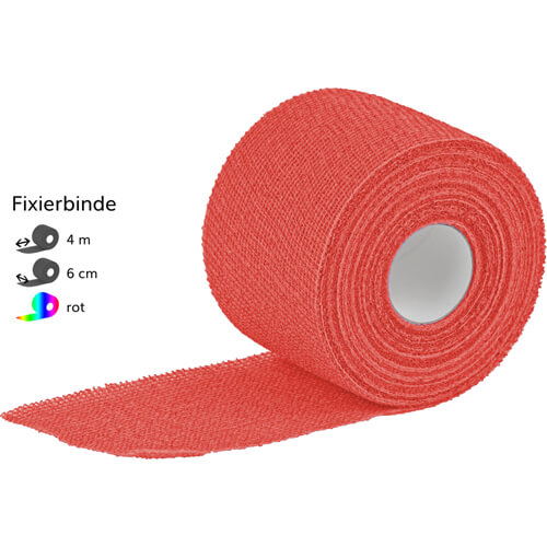 DRACOELFI haft color elast.Fixierb.6 cmx4 m rot DRACOELFI haft color elast.Fixierb.6 cmx4 m rot